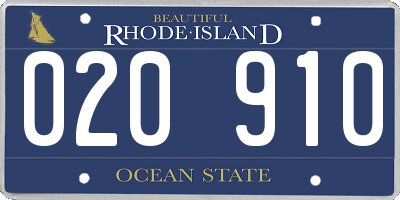 RI license plate 020910