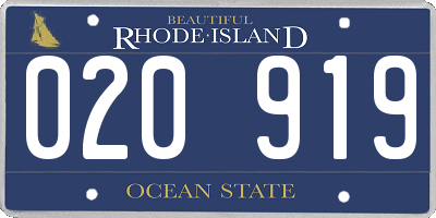RI license plate 020919
