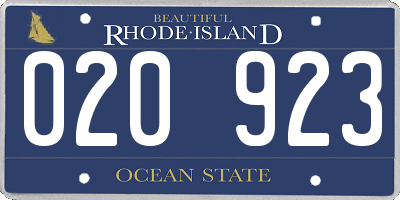 RI license plate 020923