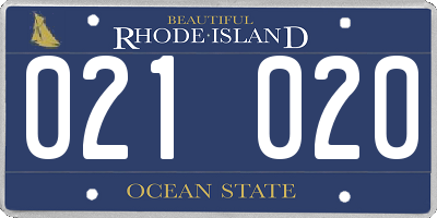 RI license plate 021020