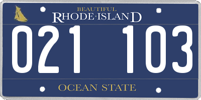 RI license plate 021103