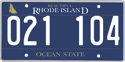 RI license plate 021104
