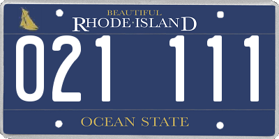 RI license plate 021111