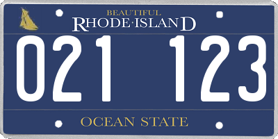 RI license plate 021123