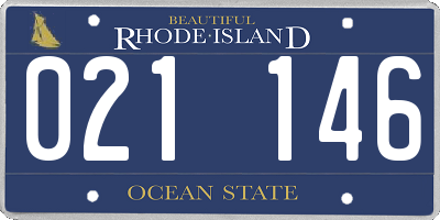 RI license plate 021146