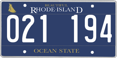 RI license plate 021194