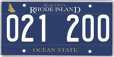RI license plate 021200