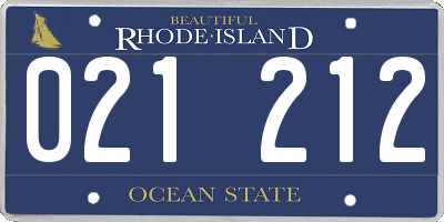 RI license plate 021212