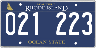 RI license plate 021223