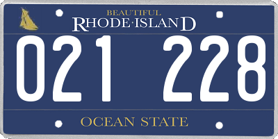 RI license plate 021228