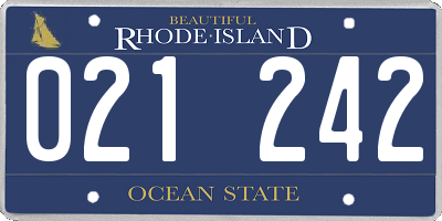 RI license plate 021242