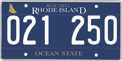 RI license plate 021250