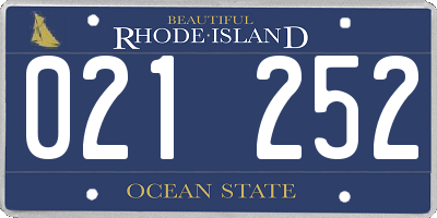 RI license plate 021252