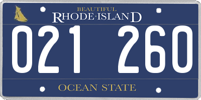 RI license plate 021260