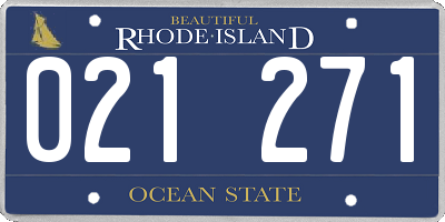 RI license plate 021271
