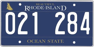 RI license plate 021284