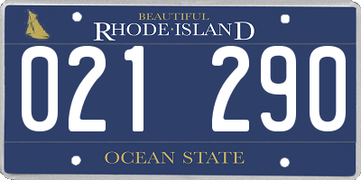 RI license plate 021290