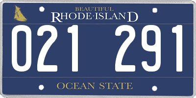 RI license plate 021291