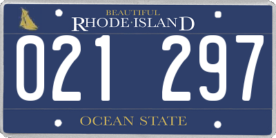 RI license plate 021297