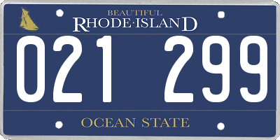RI license plate 021299