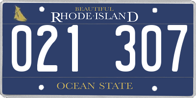 RI license plate 021307