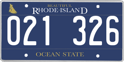 RI license plate 021326