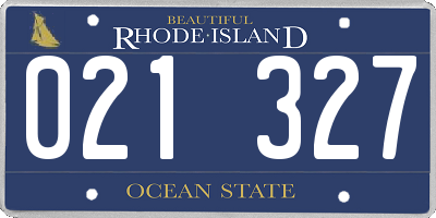 RI license plate 021327