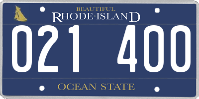 RI license plate 021400