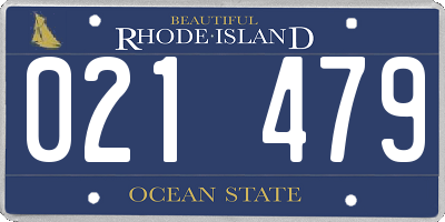 RI license plate 021479