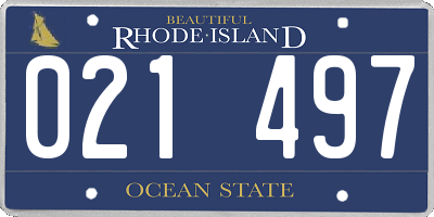 RI license plate 021497
