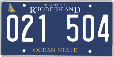 RI license plate 021504