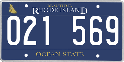 RI license plate 021569
