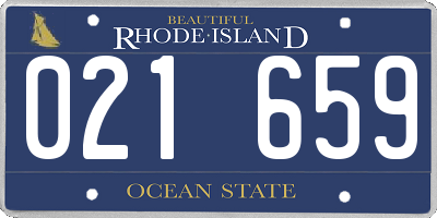 RI license plate 021659