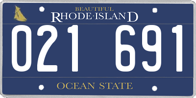 RI license plate 021691