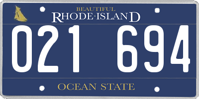 RI license plate 021694