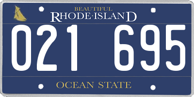 RI license plate 021695