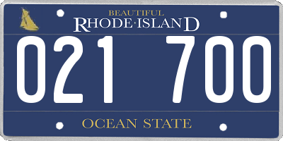 RI license plate 021700