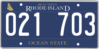 RI license plate 021703