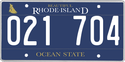 RI license plate 021704