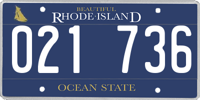 RI license plate 021736