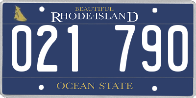 RI license plate 021790