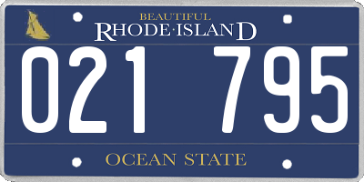 RI license plate 021795