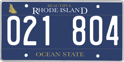 RI license plate 021804