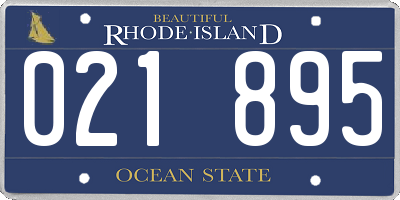 RI license plate 021895
