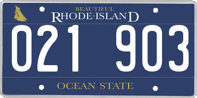 RI license plate 021903