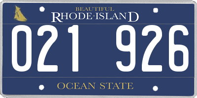 RI license plate 021926