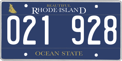RI license plate 021928