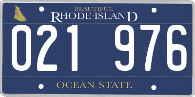 RI license plate 021976