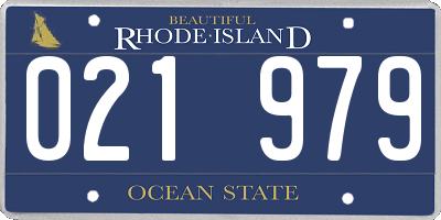 RI license plate 021979