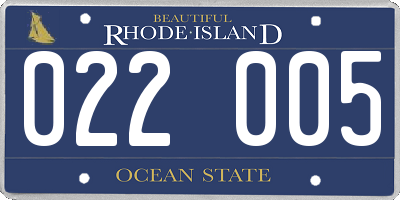 RI license plate 022005